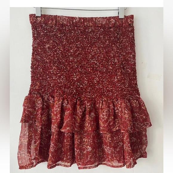 Studio Dresses & Skirts - Studio Shirred Mini Chiffon Skirt size 8/10